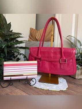 Nordstrom Pink Leather Satchel w/Matching RFID Wallet – Mother’s Day Gift